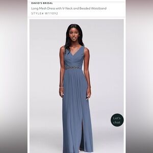 Steel blue dress size 6. Worn once! Excellent condition